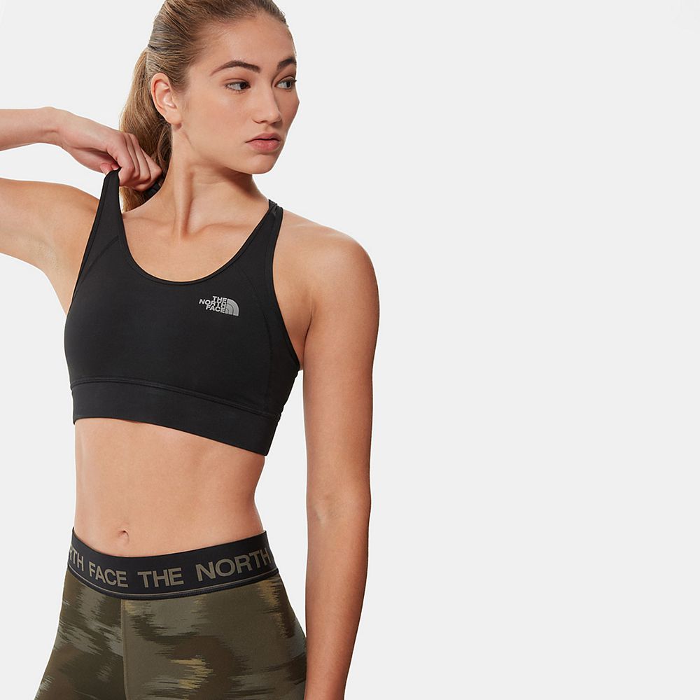 The North Face Sports Bra Womens Australia - The North Face Bounce Be Gone Black Running & Training